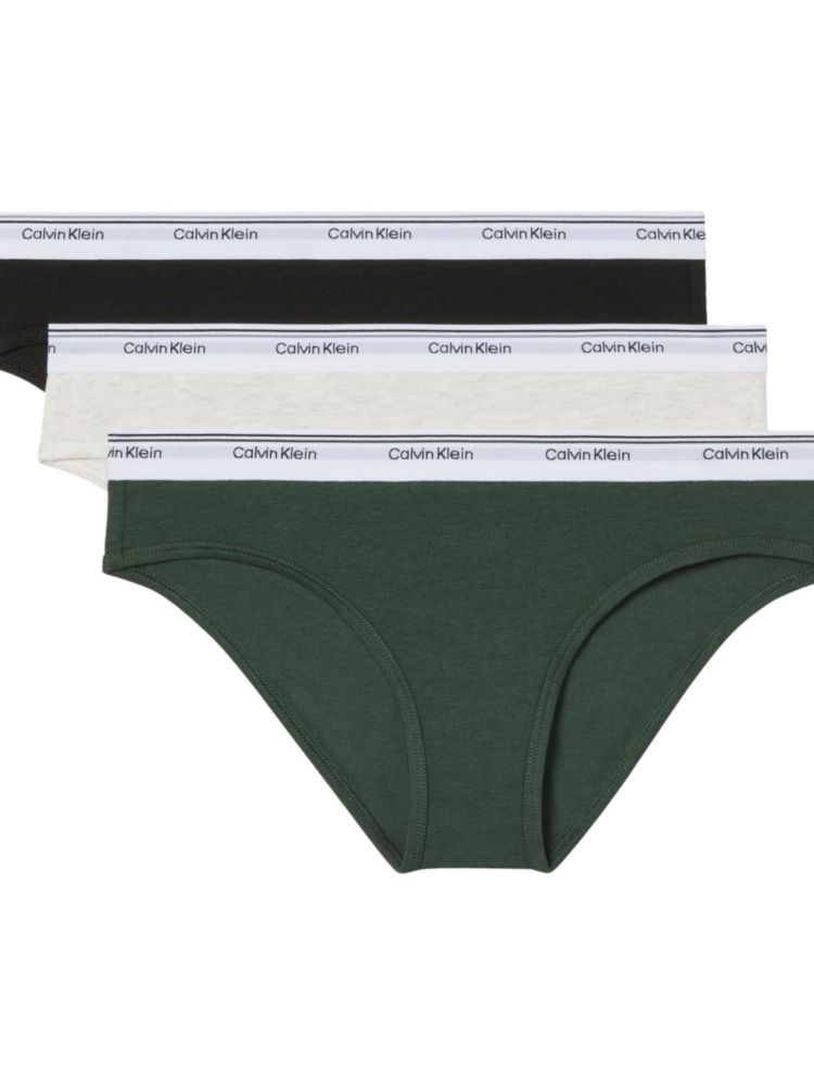 Pack de 3 braguitas tipo bikini Calvin Klein de algodón elástico