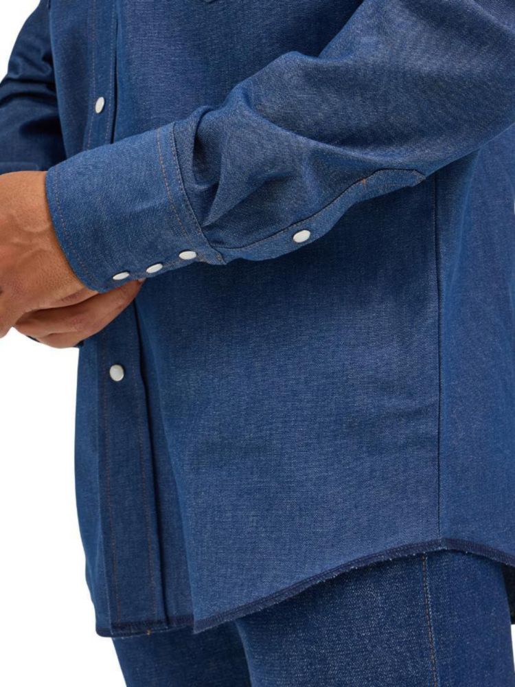 Camisa Wrangler Corte Vaquero Índigo XL Alta