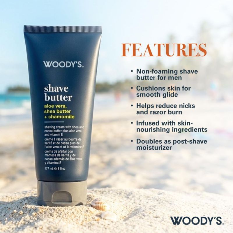 Crema de afeitar Woody's 177 ml Aloe y Vitamina E