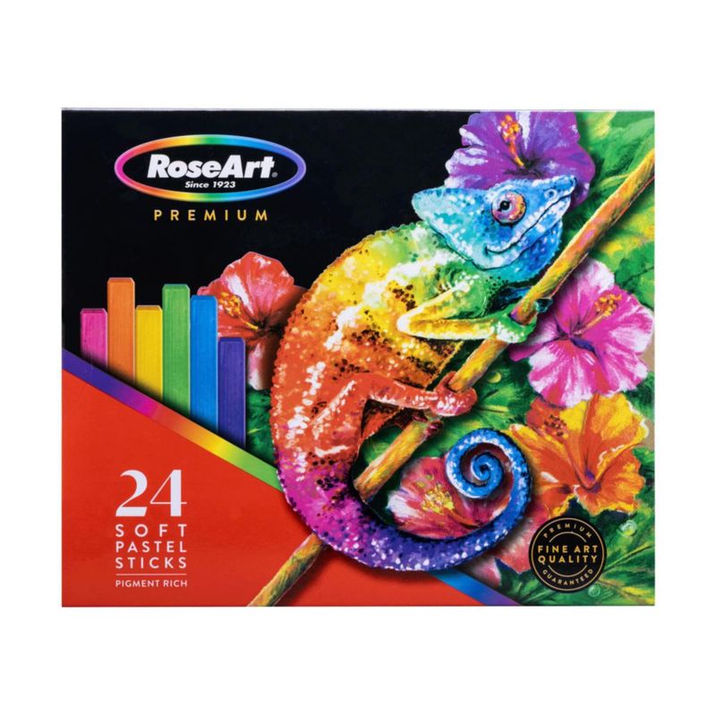 Pasteles en barra RoseArt 24 unidades - Colores vivos y alta pigmentación