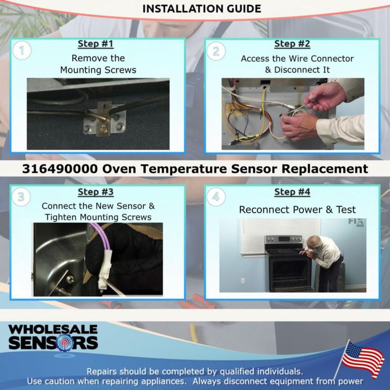 Sonda de sensor para horno Wholesale Sensors 316490000 - Garantía de 12 meses