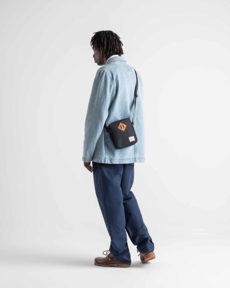 Bandolera Herschel Heritage Unisex Negro Tonal