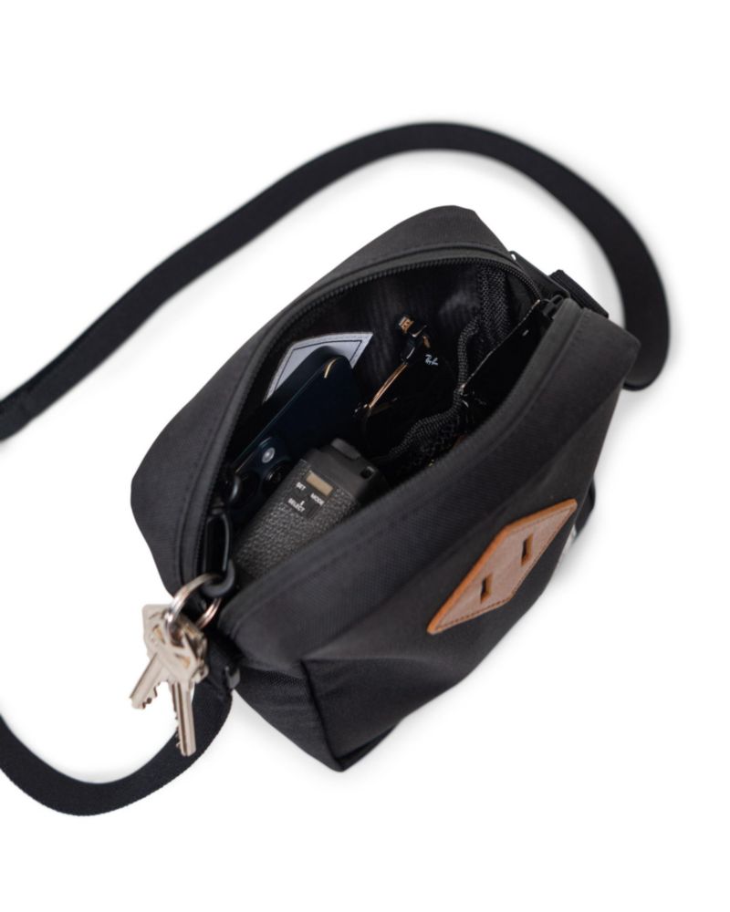 Bandolera Herschel Heritage Unisex Negro Tonal