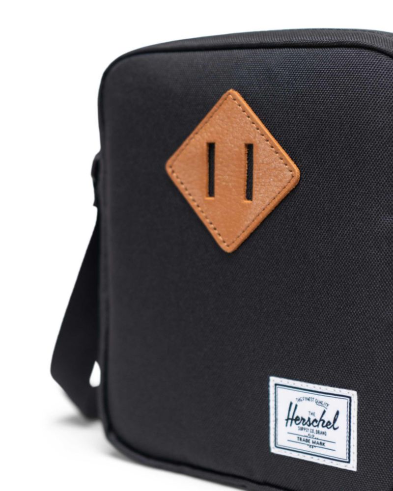Bandolera Herschel Heritage Unisex Negro Tonal