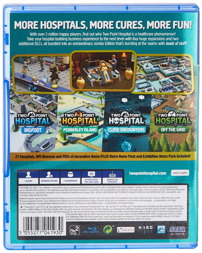 Videojuego SEGA Two Point Hospital Edición Jumbo PS4