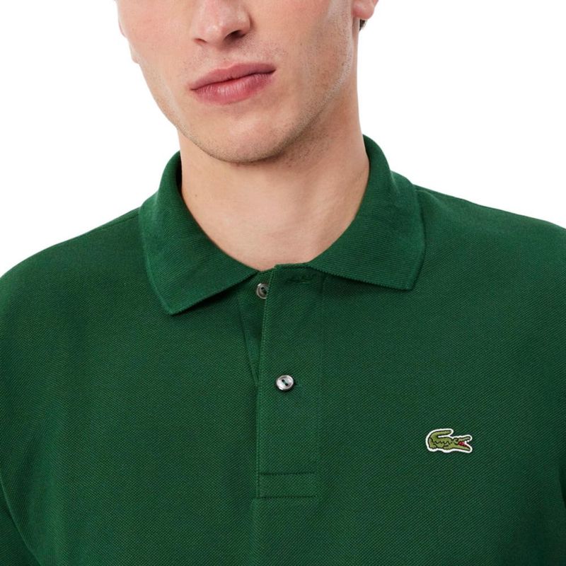 Camisa Polo Lacoste L.12.12 Original Piqué Verde Talla S