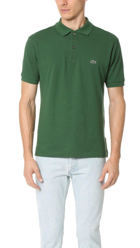 Camisa Polo Lacoste L.12.12 Original Piqué Verde Talla S