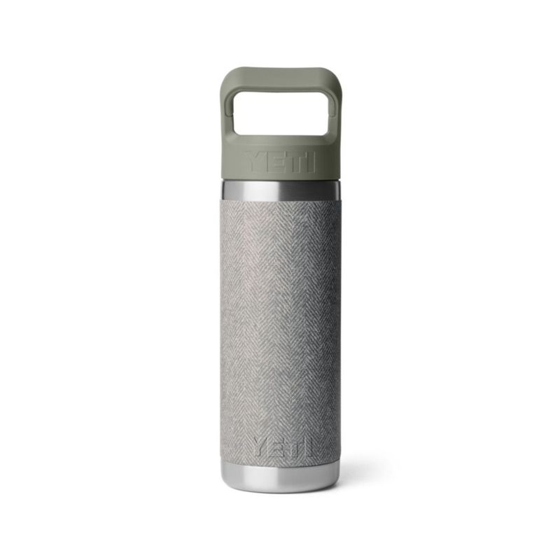 Botella YETI Rambler 532 ml Verde Riverhead con tapa de sorbete a juego