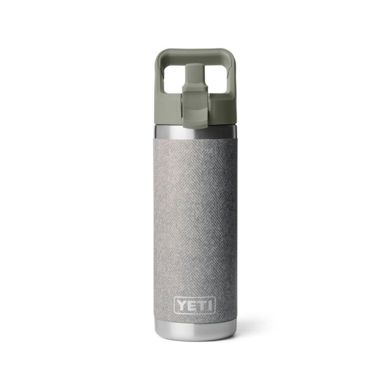 Botella YETI Rambler 532 ml Verde Riverhead con tapa de sorbete a juego