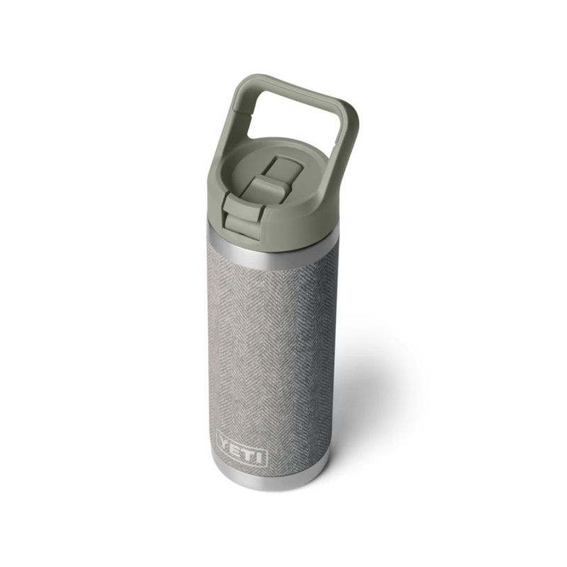 Botella YETI Rambler 532 ml Verde Riverhead con tapa de sorbete a juego