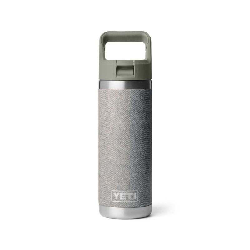 Botella YETI Rambler 532 ml Verde Riverhead con tapa de sorbete a juego