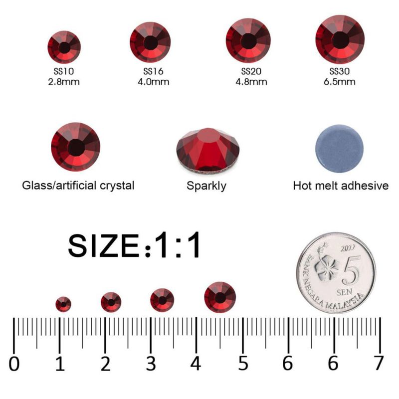 Strass MEIBITE SS30 63‑65 mm 2880 uds Hotfix