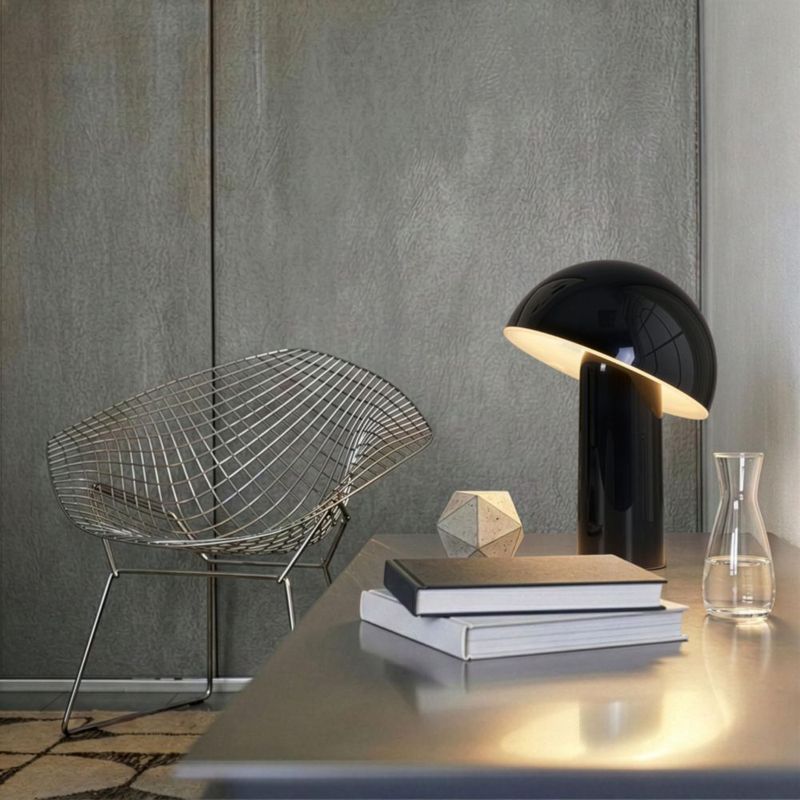 Lámpara de mesa Brightech Celia 25 cm regulable al tacto negra