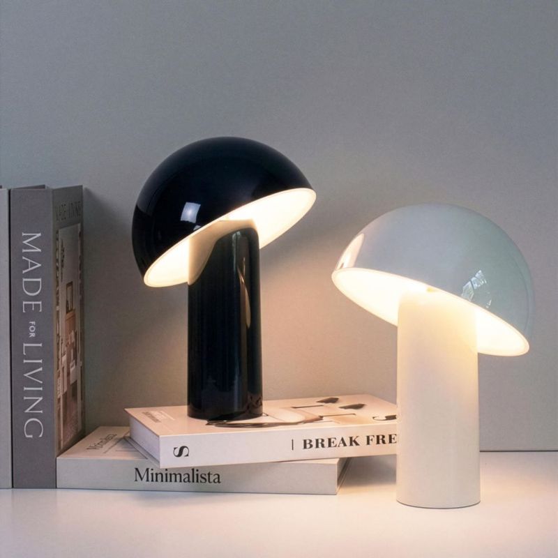 Lámpara de mesa Brightech Celia 25 cm regulable al tacto negra