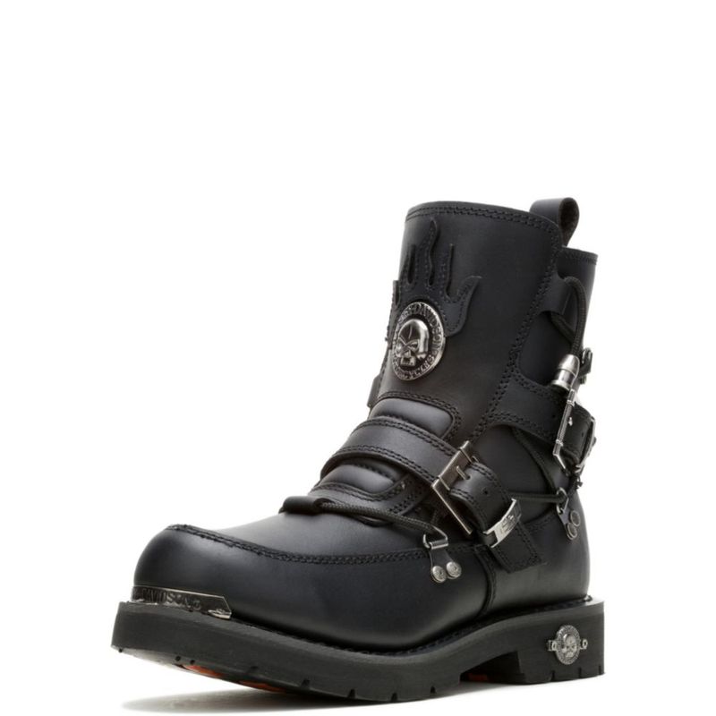 Bota Harley‑Davidson 10.5 M de cuero negro