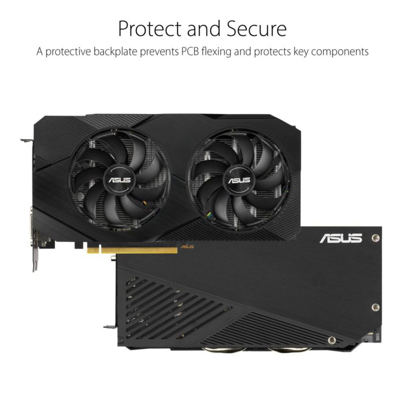 Tarjeta gráfica ASUS GTX 1660 Super overclockeada 6 GB de doble ventilador