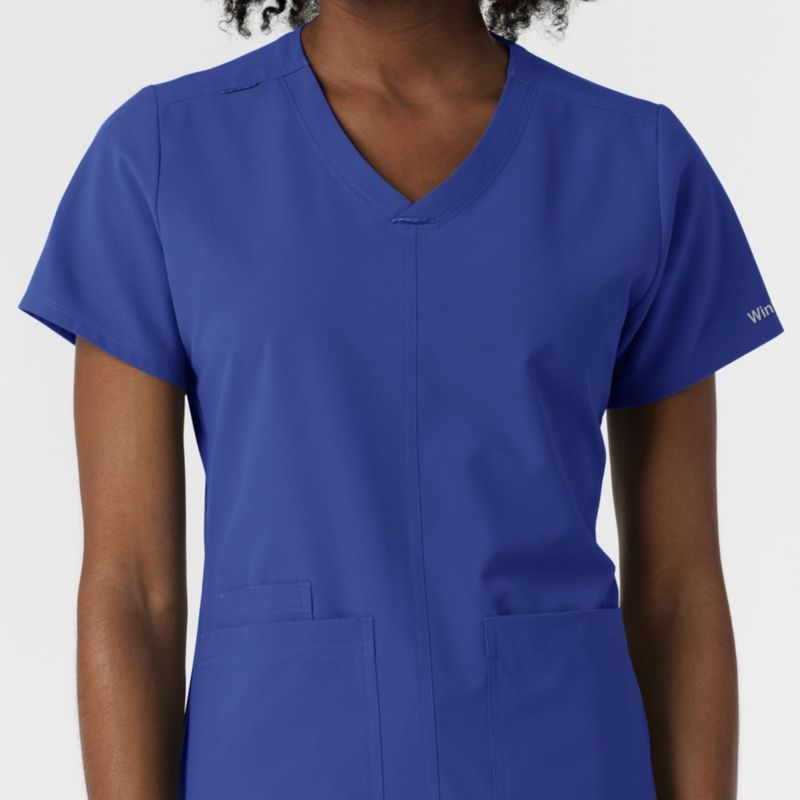 Top de Scrub WINK Galaxy Azul 5XL Cuello en V