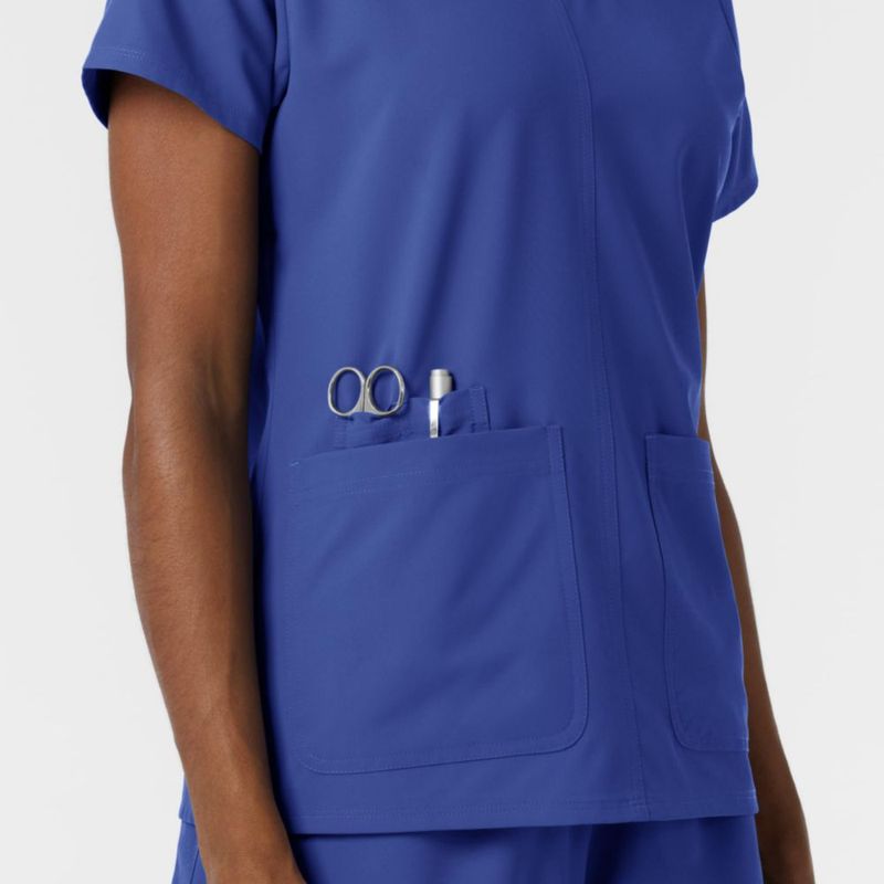 Top de Scrub WINK Galaxy Azul 5XL Cuello en V