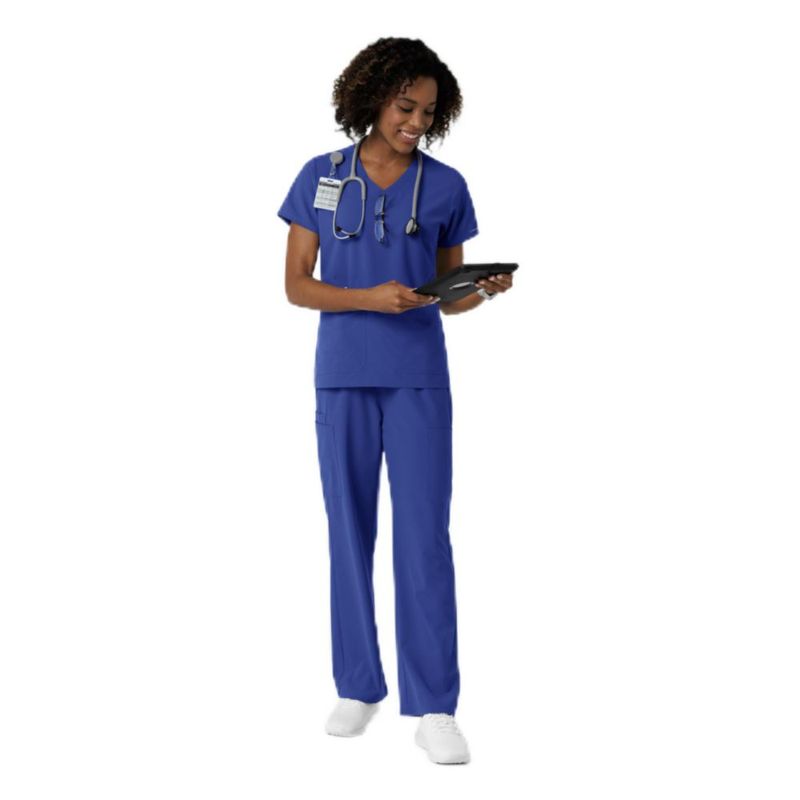 Top de Scrub WINK Galaxy Azul 5XL Cuello en V