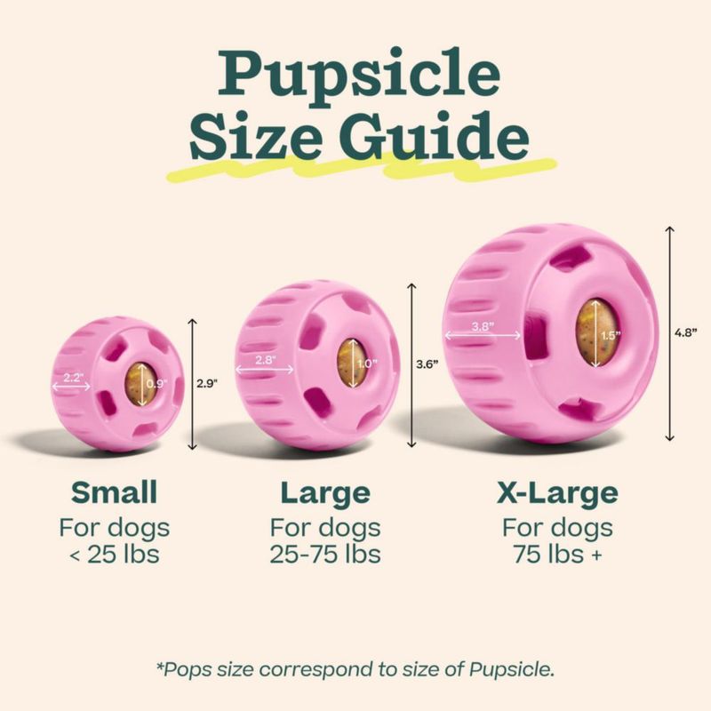 Paquete Pupsicle WOOF Pequeño Rosa + Recargas de Cumpleaños
