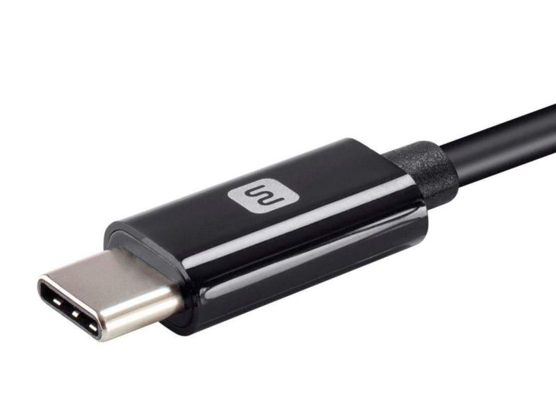 Cable USB‑C Monoprice 46 cm Lightning MFi Negro