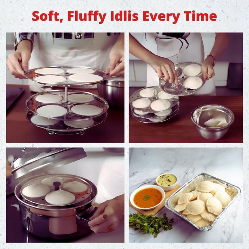 Fabricante de Idlis PRISME de 4 niveles – Capacidad para 16 Idlis
