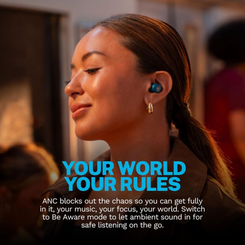 Audífonos JLab JBuds Mini ANC True Wireless color Arándano