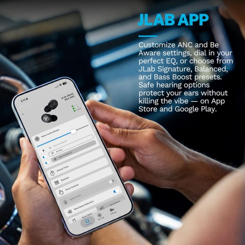 Audífonos JLab JBuds Mini ANC True Wireless color Arándano