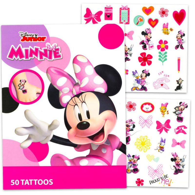 Tatuajes temporales Disney 50 piezas Minnie Mouse para niñas