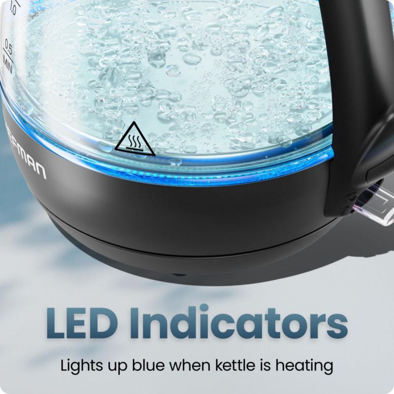 Hervidor eléctrico Chefman 17 L 1500 W con infusor de té