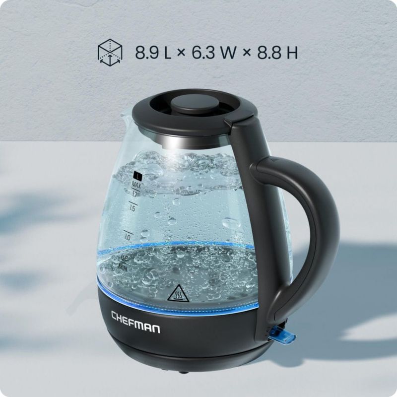 Hervidor eléctrico Chefman 17 L 1500 W con infusor de té