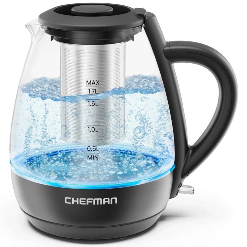 Hervidor eléctrico Chefman 17 L 1500 W con infusor de té
