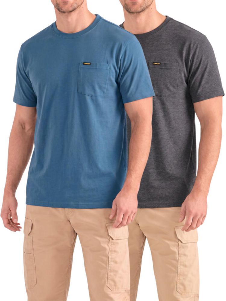 Camisetas STANLEY 2 unidades de algodón con bolsillo