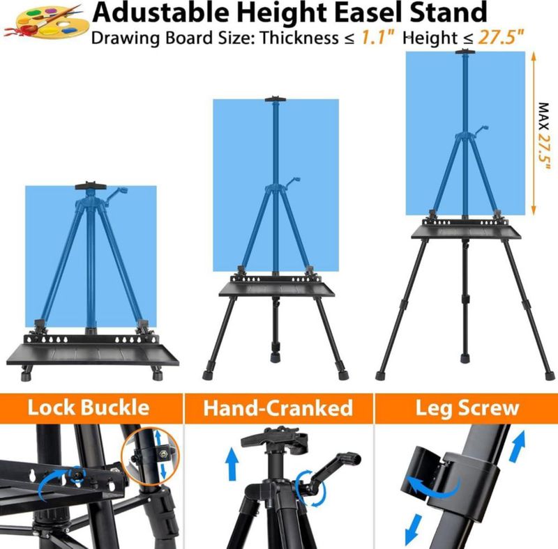 Soportes de Caballetes VAIIGO Pack de 4 20-61 cm de mesa/piso