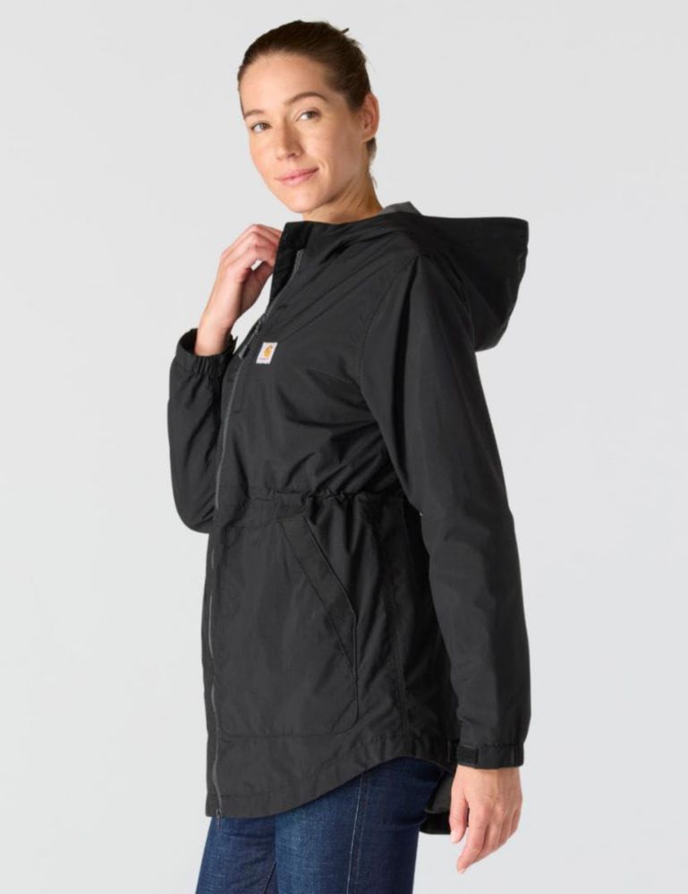 Abrigo Carhartt para mujer talla pequeña negro Rain Defender