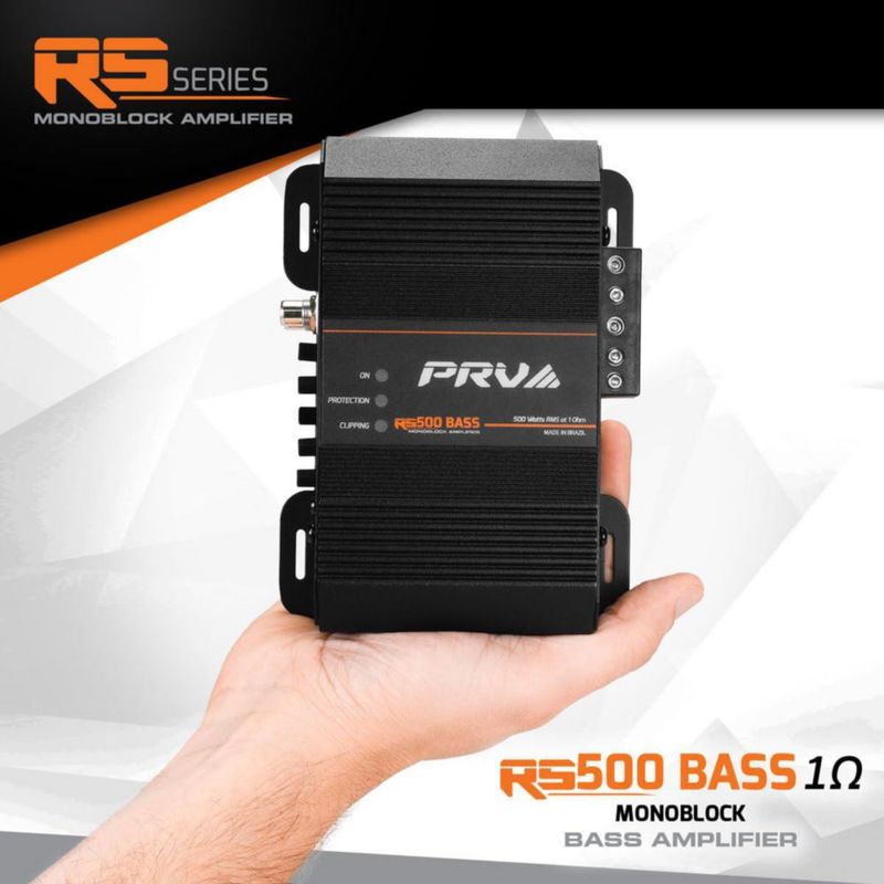 Amplificador PRV AUDIO RS500 500 W 1 Ω 12 V Monobloque