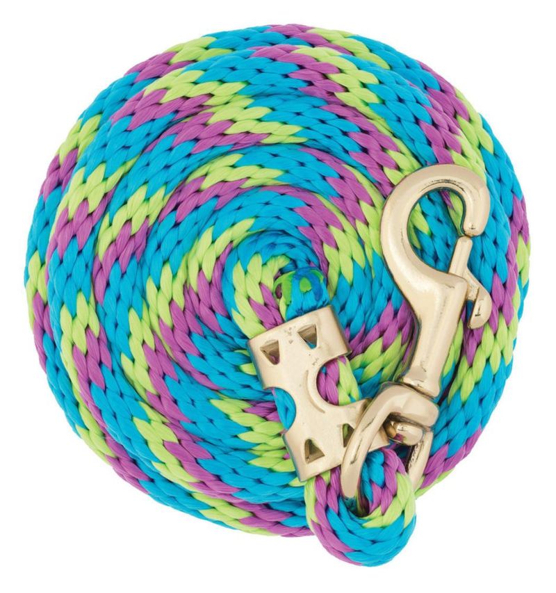 Cuerda de Guía Weaver Equine 244 cm Lima/Azul/Violeta