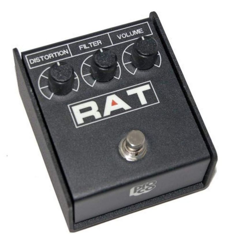 Pedal de distorsión Proco RAT2 Black para guitarra eléctrica