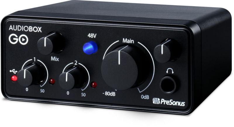 Paquete de grabación de estudio PreSonus AudioBox Go Creator