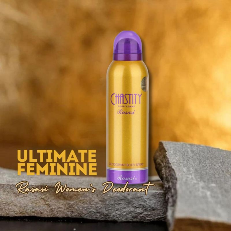 Desodorante en Spray Corporal Rasasi Chastity para Mujer 200 ml