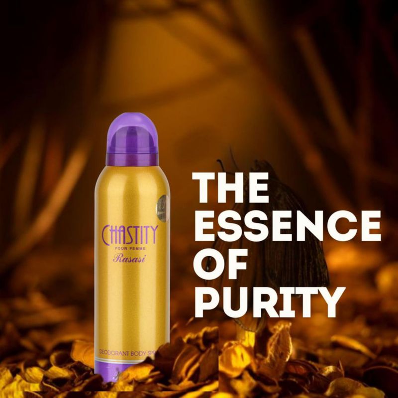 Desodorante en Spray Corporal Rasasi Chastity para Mujer 200 ml