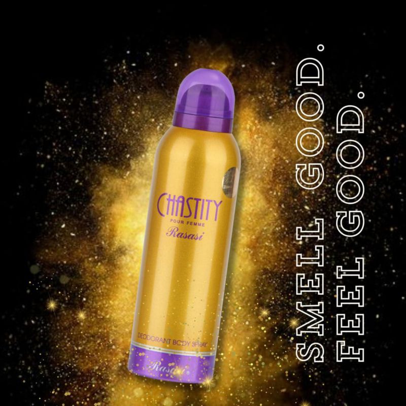 Desodorante en Spray Corporal Rasasi Chastity para Mujer 200 ml