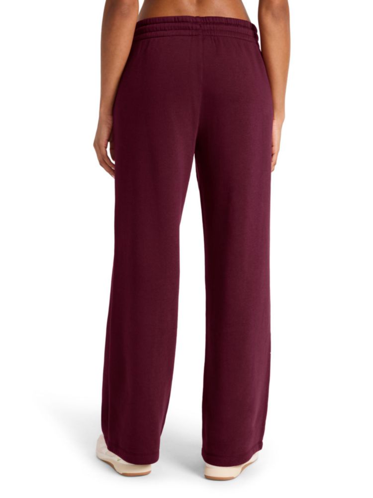 Pantalones Reebok Mujer 76 cm Pierna Ancha Negro Cereza Talla S
