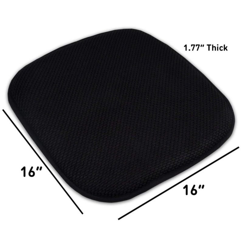 Cojines para silla Sweet Home Collection 41 cm negro juego de 6