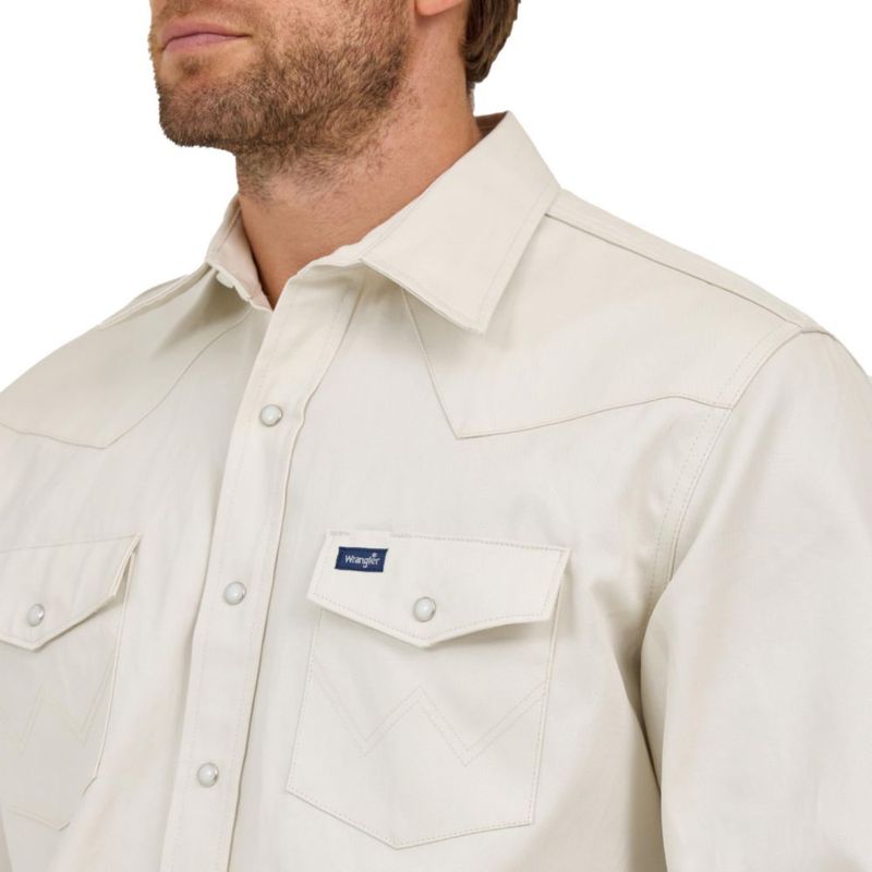 CAMISA Wrangler Corte Vaquero Stone Talla XL