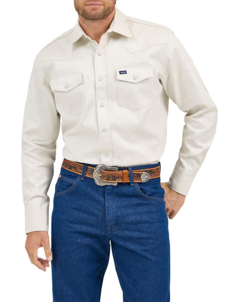 CAMISA Wrangler Corte Vaquero Stone Talla XL