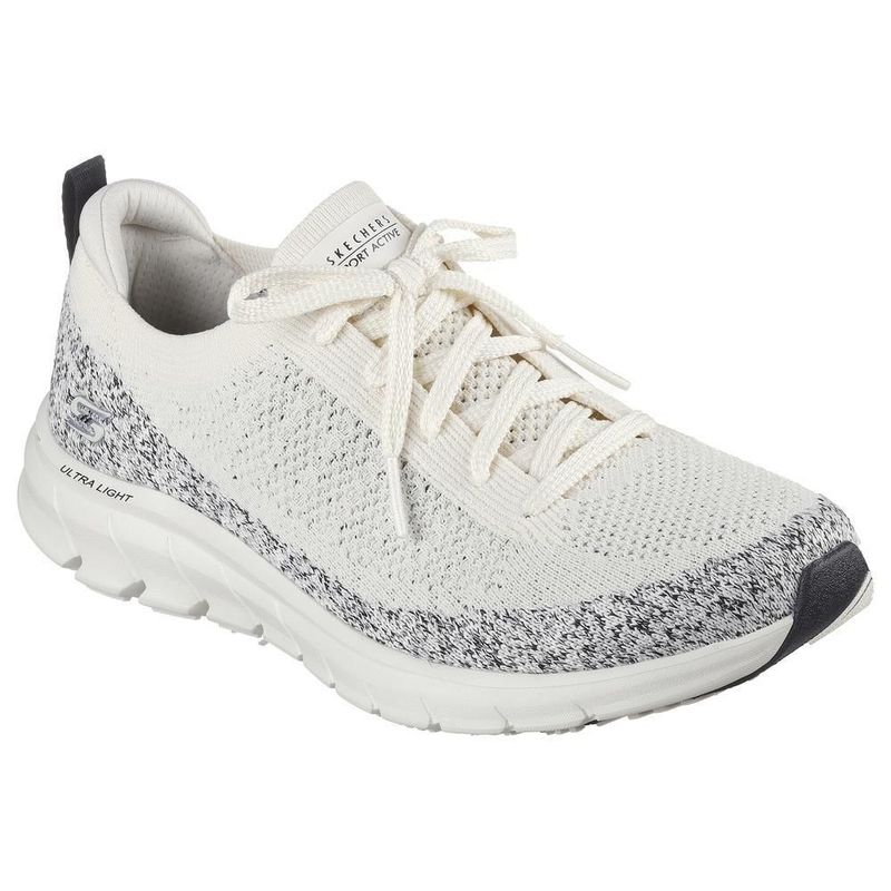 Tenis skechers sport active beige negro para mujer 104651xntbk
