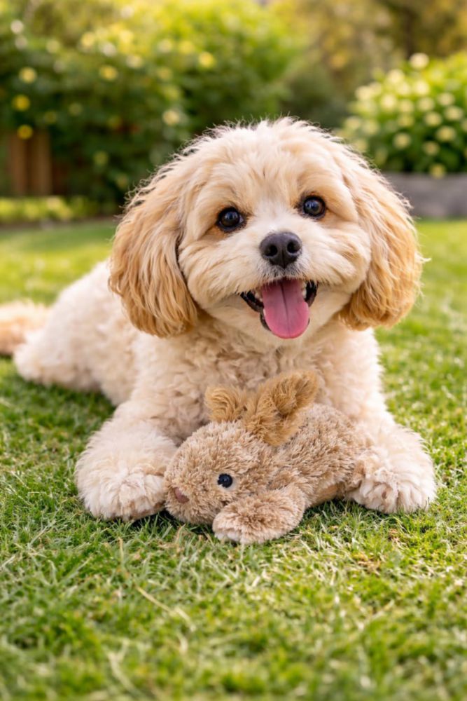 Juguete para perro Multipet 15 cm Conejo de peluche con silbato color beige/marrón