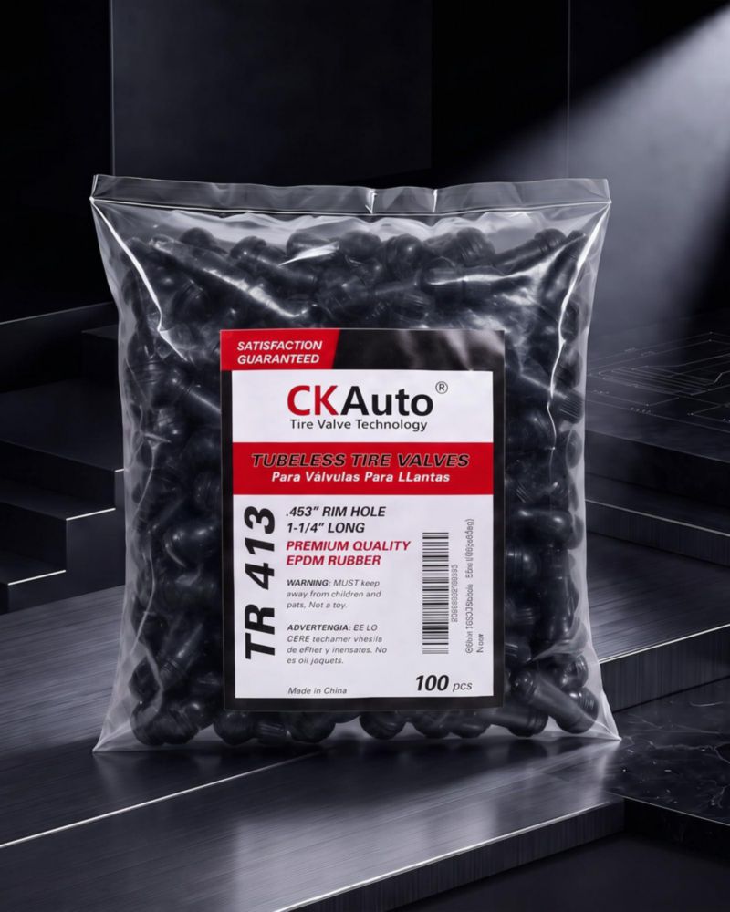 Juego de 5 vástagos de válvula para neumático CKAuto TR413 de caucho