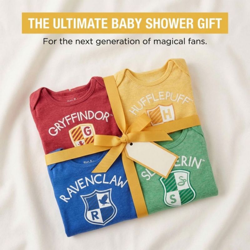 Body Harry Potter 6-9 meses 4 unidades multicolor